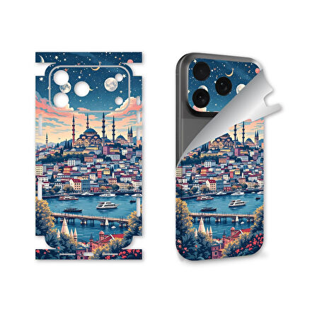 Apple Iphone 17 Pro Uyumlu Full Kaplama Sticker Çizilme Önleme Kılıfsız Kullanım İçin İstanbul