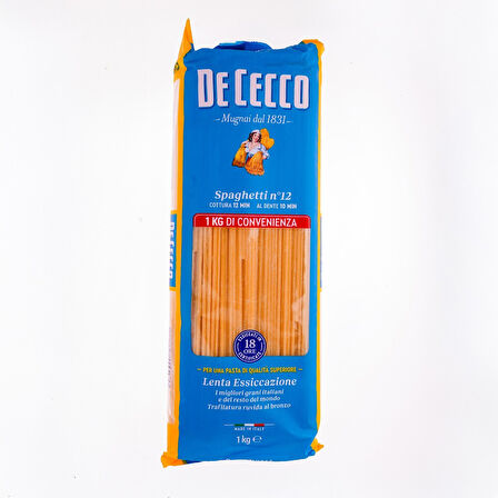 De Cecco Spaghetti No 12 1000 Gr