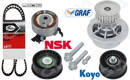 DEVİRDAİMLİ EKSANTRİK GERGİ KİTİ ASTRA G-CORSA C-VECTRA C-MERIVA A-ZAFIRA A 1.4-1.6-1.8 165 Z16-14XE 95518060 1629094 1606306 95516735