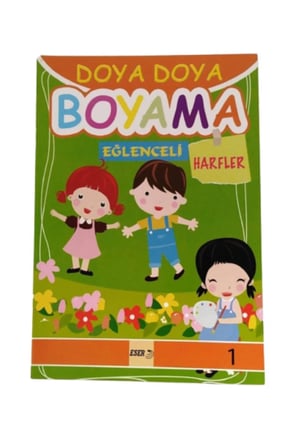 Pastel Boya + Uzun Kuru Boya + Sulu Boya + Harfler Boyama Kitabı Boyama Seti