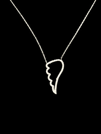 🕊️ 925 Ayar İthal Gümüş Kanat Model Kolye — Özgürlüğün ve Korumanın Sembolü