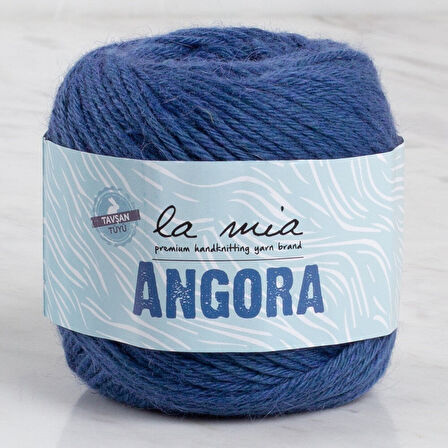 La Mia Angora 50gr Lacivert El Örgü İpi - L129 - 33803
