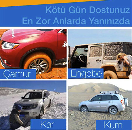 Kaydırmaz araç pedi Kar Çamur Kum İçin Anti Patinaj pedi Off road kar don için kaydırmaz