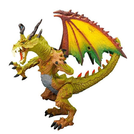 Standlı Ejderha Figürü  13 cm - Yeşil