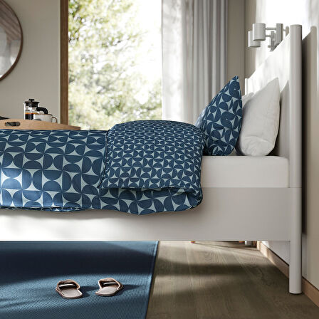 Çift kişilik karyola, kırık beyaz, 160x200 cm