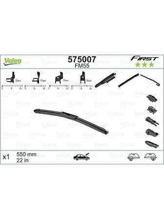 SILECEK SUPURGESI 550mm (ADET) / (FIRST) MULTICONNECTION FM55 (MUZ TIPI)