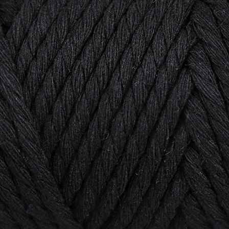 Loren Decor 3 Büküm Makrome İpi Siyah - L006