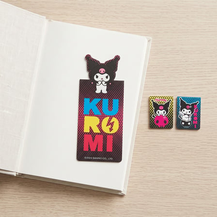 BakGelAl Sanrio Lisanslı Kuromi 3’lü Manyetik Kitap Ayracı Seti – Pop Art Tasarım