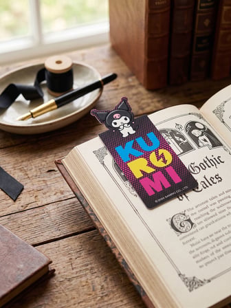 BakGelAl Sanrio Lisanslı Kuromi 3’lü Manyetik Kitap Ayracı Seti – Pop Art Tasarım