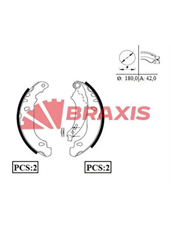 ARKA FREN BALATASI PABUC CLIO II SYMBOL LOGAN SANDERO 1.2 / 1.4 / 1.5 / 1.6 ABSSIZ