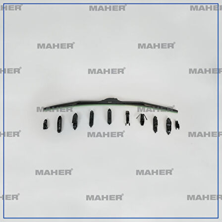 SİLECEK SÜPÜRGESİ TEK TİP ÜNİVERSAL 11 APARATLI 28 HYBRID (700MM) 29956