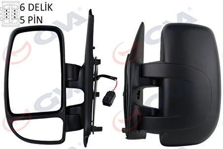 DIŞ DİKİZ AYNASI SOL MASTER 2 2001 MOVANO 2004 ELEKTRİKLİ ISITMALI KONVEKS 5 FİŞ VM-969EHL 5 FİŞ VM-969EHL 4415381 8200163449