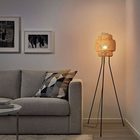 Yer lambası, bambu, 127 cm