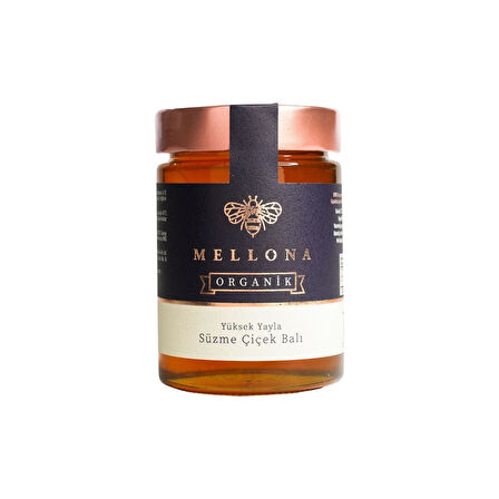Mellona Organi̇k Yüksek Yayla Süzme Çi̇çek Balı 450 Gr