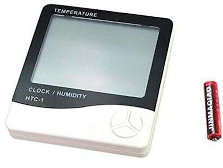 Dijital Termometre Sıcaklık Ve Nem Ölçer Masa Saati Alarm