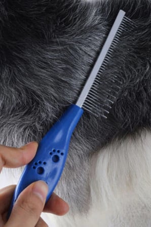 BakGelAl Tek Taraflı Metal Dişli Kedi Köpek Tarağı – Tüy Açıcı ve Dolaşıklık Giderici Pet Bakım Tarağı