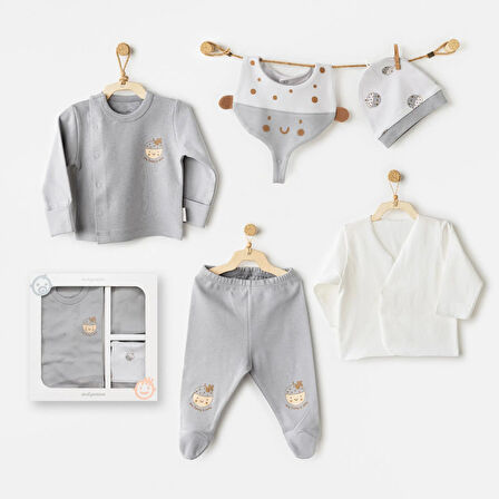 Andywawa AC26100 Hello Autumn 5'li Hastane Çıkışı Grey