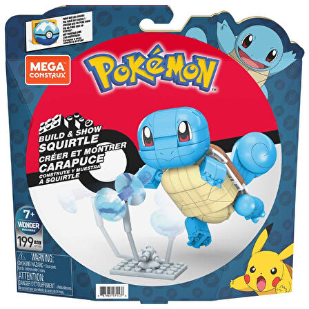 GYH00 MEGA™ Pokémon™ Squirtle - Yap ve Oyna Figürler 199 parça +7 yaş