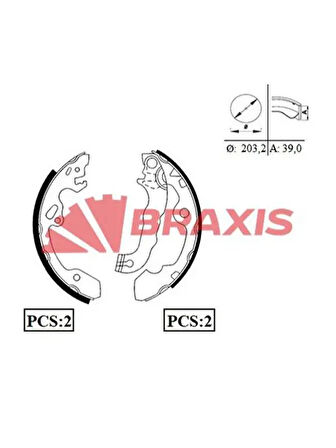 ARKA FREN BALATASI PABUC FOCUS I 1.4 16V / 1.6 16V / 1.8 16V 9804