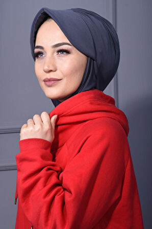 Spor Şapka Scarf Füme - Füme