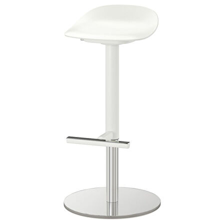 Bar taburesi, beyaz, 76 cm