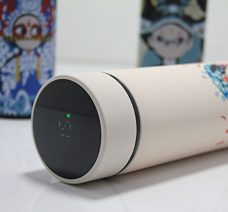 Dijital Göstergeli Paslanmaz Çelik Termos 