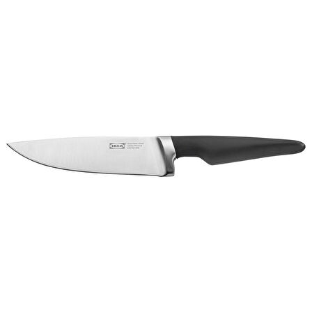 Şef bıçağı, paslanmaz çelik-siyah, 17 cm
