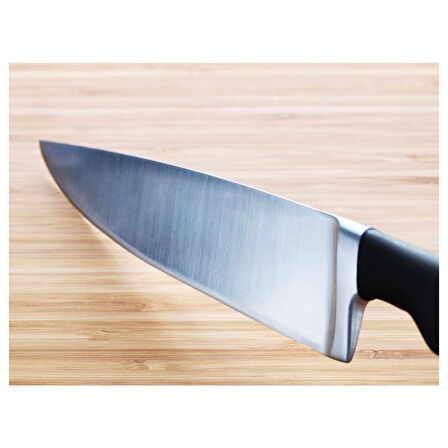 Şef bıçağı, paslanmaz çelik-siyah, 17 cm