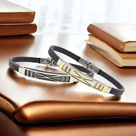  FM Desenli Çelik Bileklik 3183SCB004 