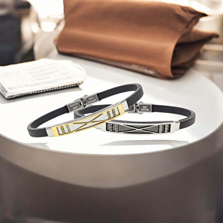  FM Desenli Çelik Bileklik 3183SCB004 