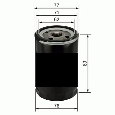 YAĞ FİLTRESİ HILUX ESKI MODEL. COROLLA 1.6 BENZİNLİ << 2010 W711/80 X 9091503002