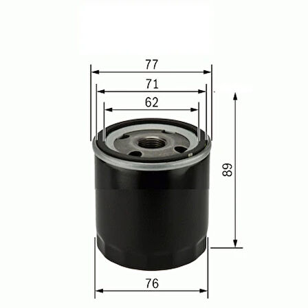 YAĞ FİLTRESİ TOYOTA AURIS COROLLA 1.4L 1NDTV NDE120 NDE150 2002-2009 / YARIS 1.4L 1NDTV NLP90 2006-2009 / HI LUX 2.5L 2KDFTV KUN15 KUN25 KUN26 VIGO 2005-2015 / 2.4L 2GDFTV GUN125 REVO 15- - KISA TIP 90915YZZJ3 9091520003 90915TB001