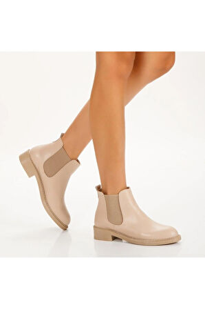 Seend Nude Cilt Topuklu Bot