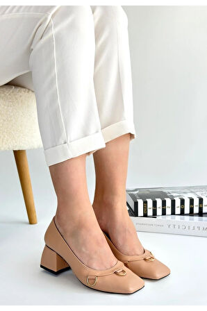 Cande Nude Cilt Topuklu Ayakkabı