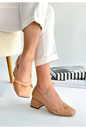 Cande Nude Cilt Topuklu Ayakkabı