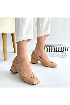 Cande Nude Cilt Topuklu Ayakkabı