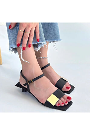 Zıan Siyah Topuklu Ayakkabı