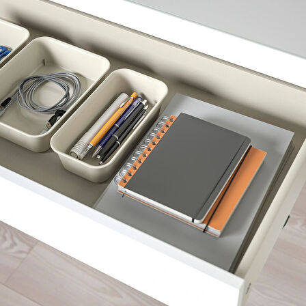 Makyaj masası, beyaz, 120x41 cm