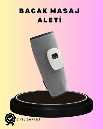 3 Kademeli Hava Basınçlı Isıtmalı Baldır Masaj Aleti – Titreşimli ve Kablosuz Kullanım