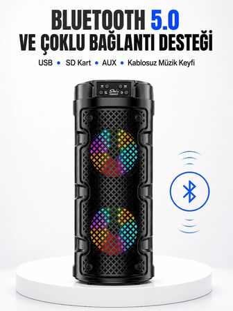 Kompakt Ve Şık Tasarımlı Taşınabilir Hoparlör Yeni Nesil