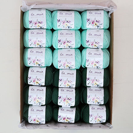 La Mia Mercerized Cotton Zümrüt Seti