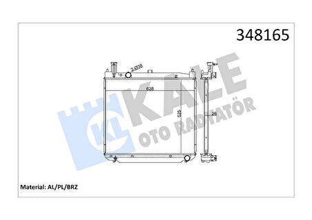 RADYATÖR AL/PL/BRZ HIACE 3-HIACE 4-HIACE 5 MT 1640030110 1640030240