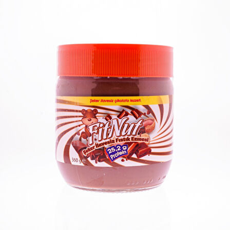 Fitnut Şeker İlavesi̇z Çi̇kolatalı Fıstık Ezmesi 360 Gr