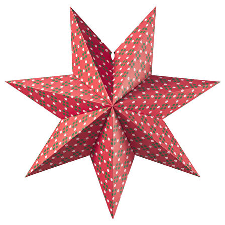 Abajur başlığı, pembe-yeşil, 48 cm