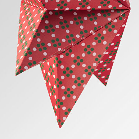 Abajur başlığı, pembe-yeşil, 48 cm