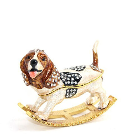 Swarovski Taşlı Tekli Köpek 