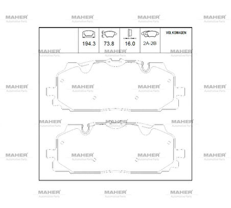 FREN BALATA A4 / A5 / Q7 2015 ÖN 4M0698151H