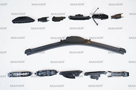 SİLECEK SÜPÜRGESİ TEK TİP ÜNİVERSAL 16 APARATLI 15 MUZ (380MM) 29959