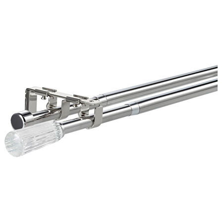 Perde çubuğu seti, lame, 120-210 cm 19 mm, ikili