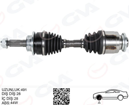 ÖN AKS KOMPLE SOL FORD RANGER 2.5TDCI - 2006-2012 MAZDA BT2500 2006-2011 4104 6M343B437CA 1454573 1447140